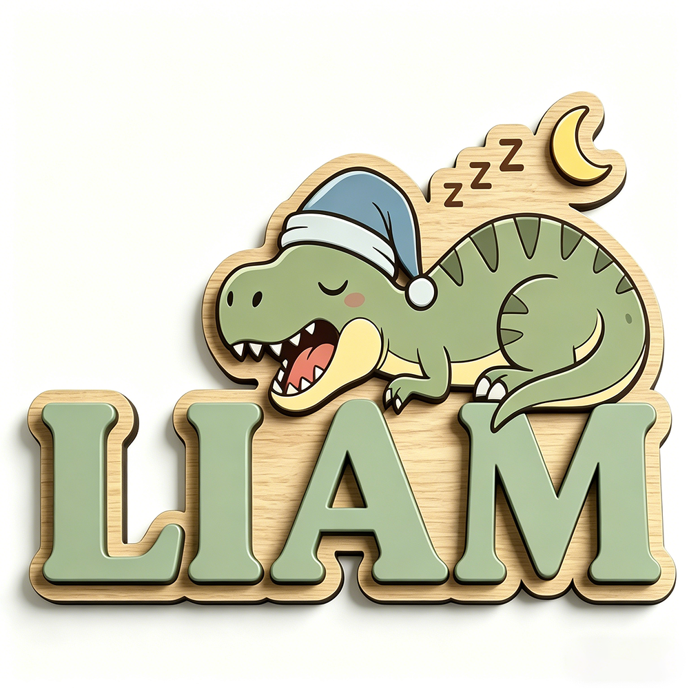 Personalized Sleepy Dinosaur N - Baby Nursery review and price