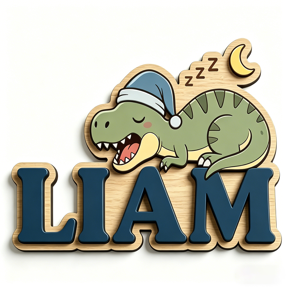 Personalized Sleepy Dinosaur N - Baby Nursery review and price