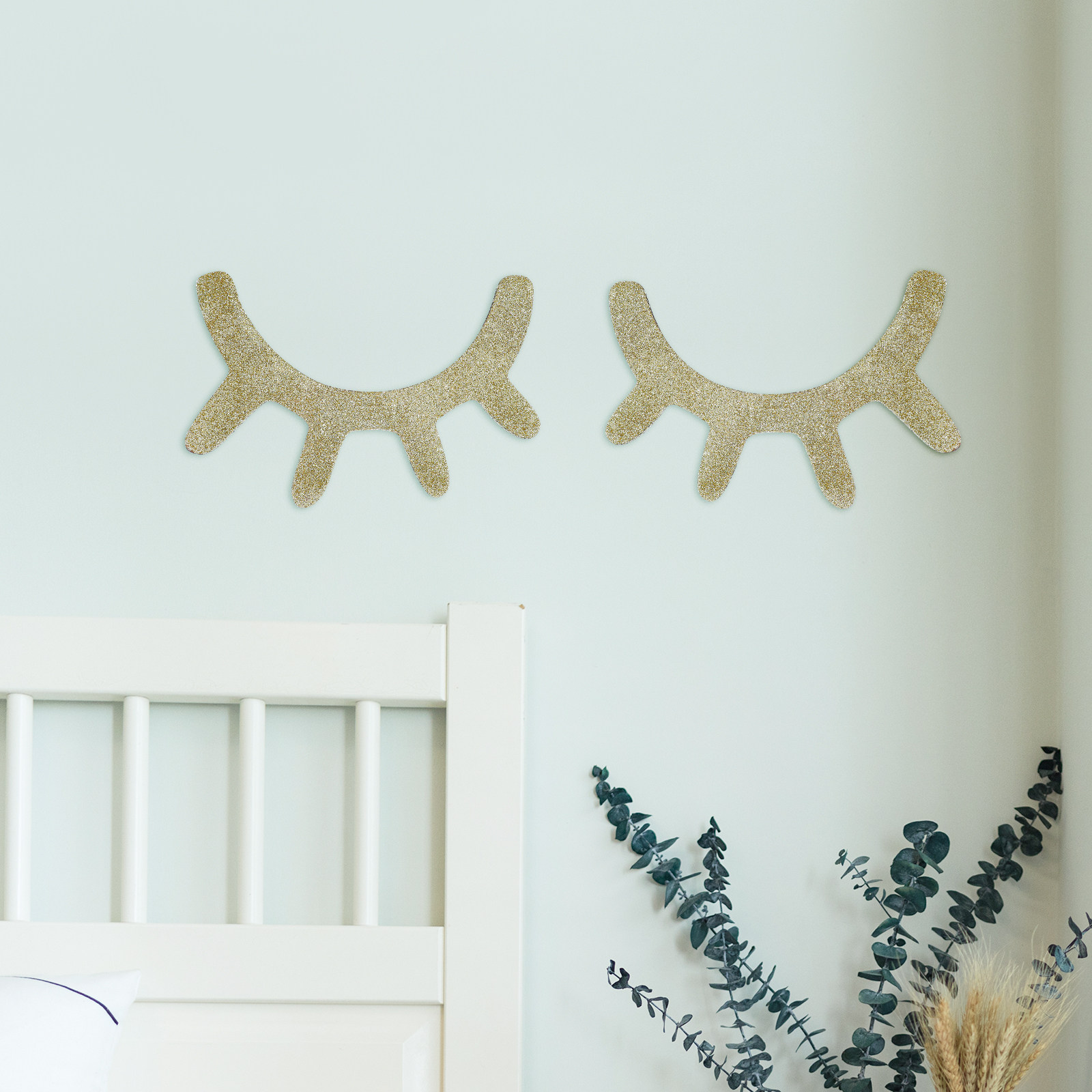 1Pair Nordic Style Sleepy Eyel - Baby Nursery Wall Stickers review and price