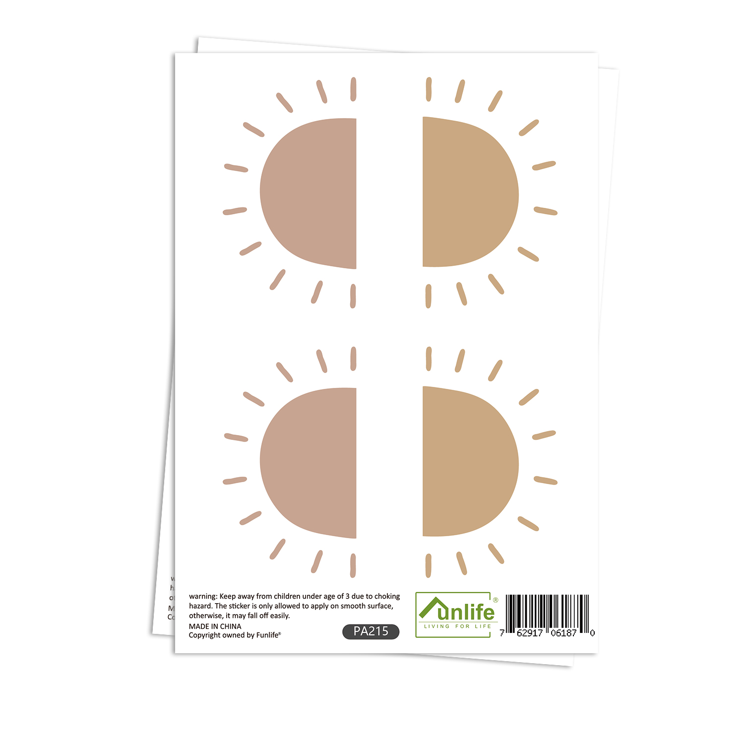 Boho Cartoon Sun Wall Sticker  - Baby Nursery Vintage Decor review and price
