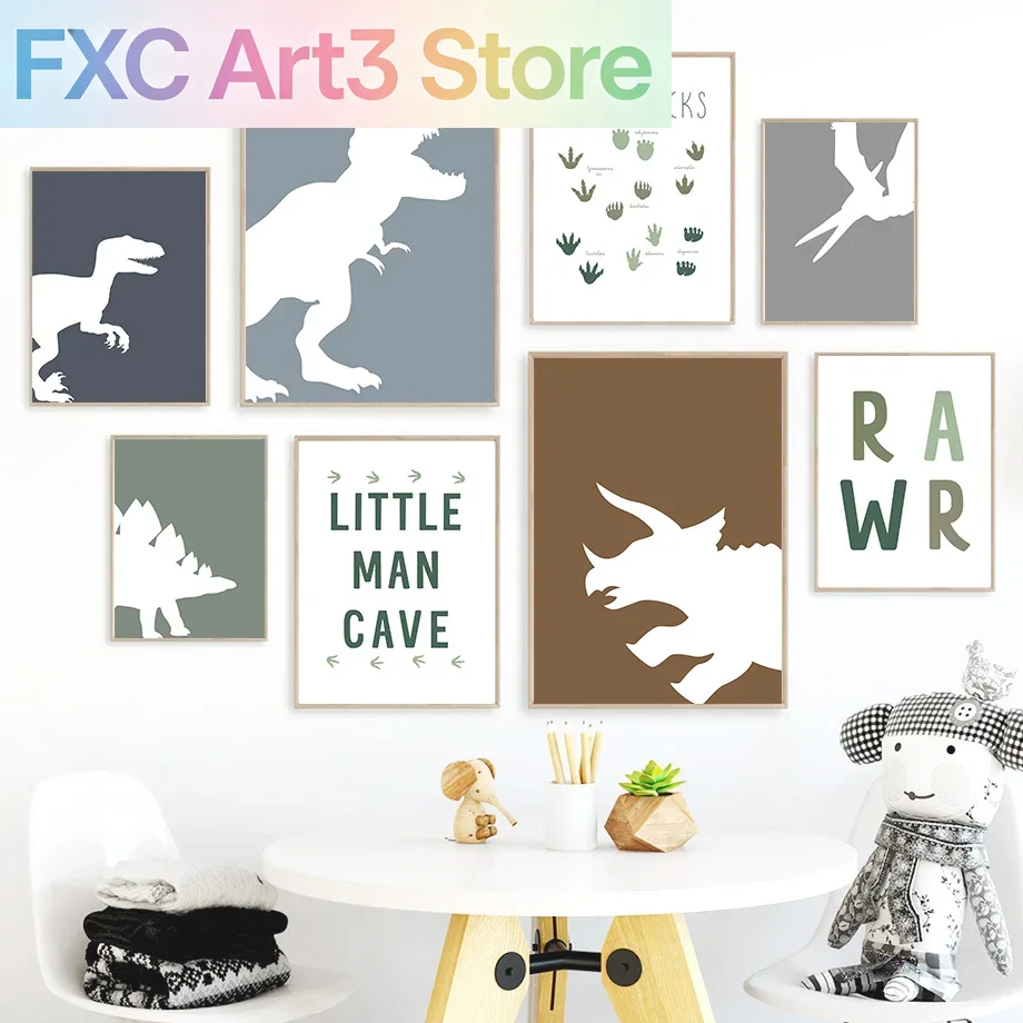 Frameless Jurassic Dinosaur Ty - Baby Nursery Quotes review and price