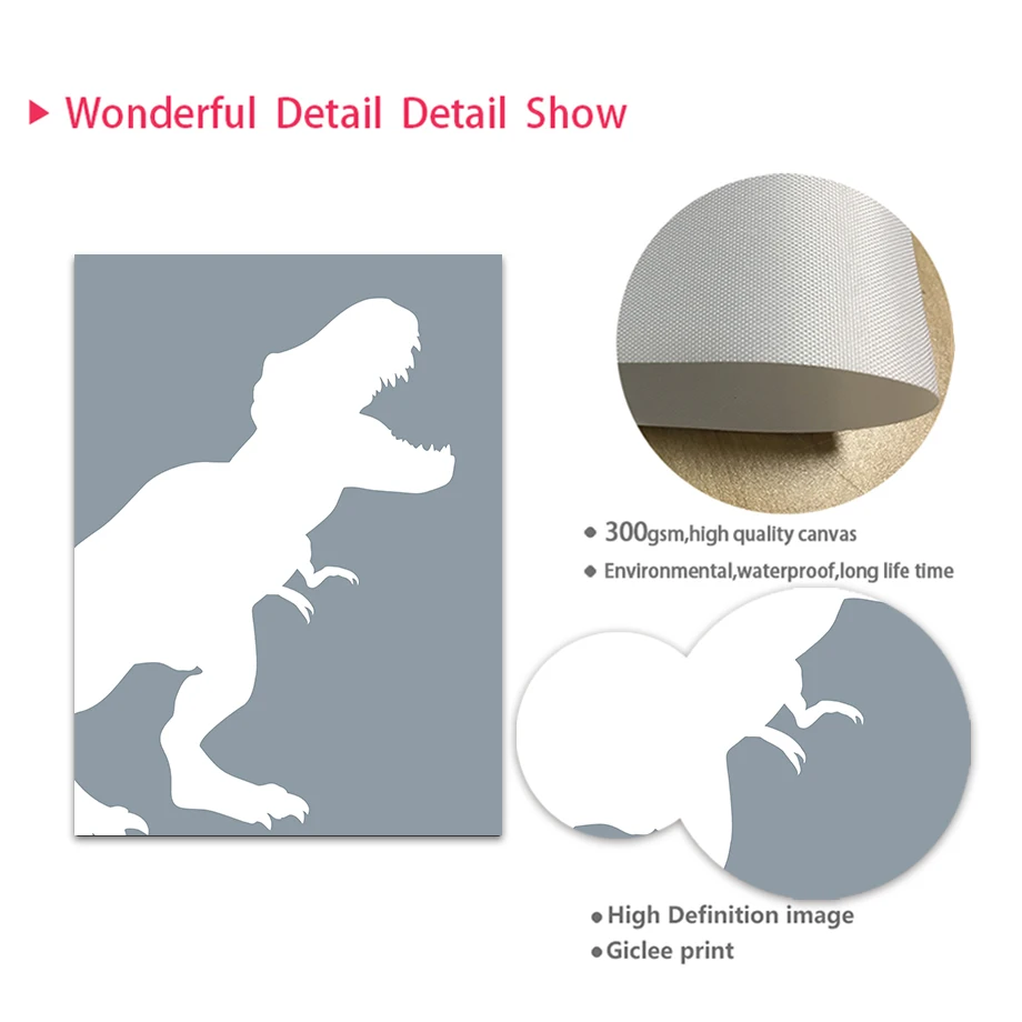 Frameless Jurassic Dinosaur Ty - Baby Nursery Quotes review and price
