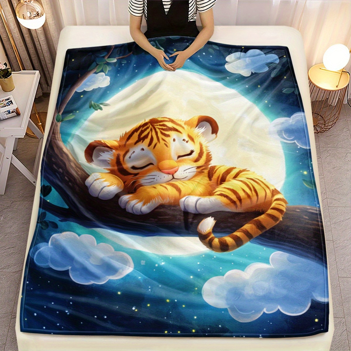 Cute sleeping tiger on tree br - Baby Nursery Hospital review and price