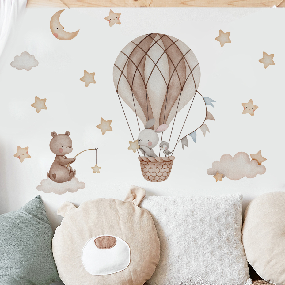 Cartoon Hot Air Balloon Animal - Baby Nursery Hot Air Balloon review and price