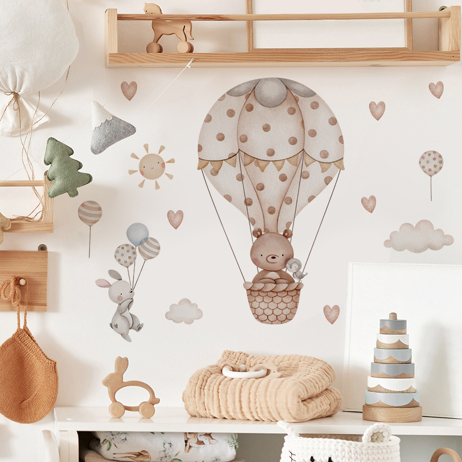 Cartoon Hot Air Balloon Animal - Baby Nursery Hot Air Balloon review and price