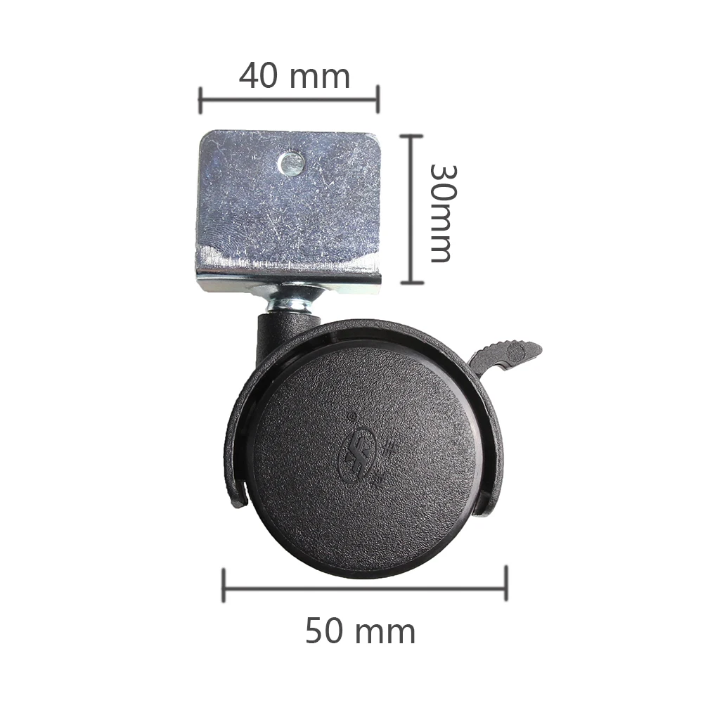 4Pcs 50mm Plastic Caster Repla - Baby Nursery Trolley review and price