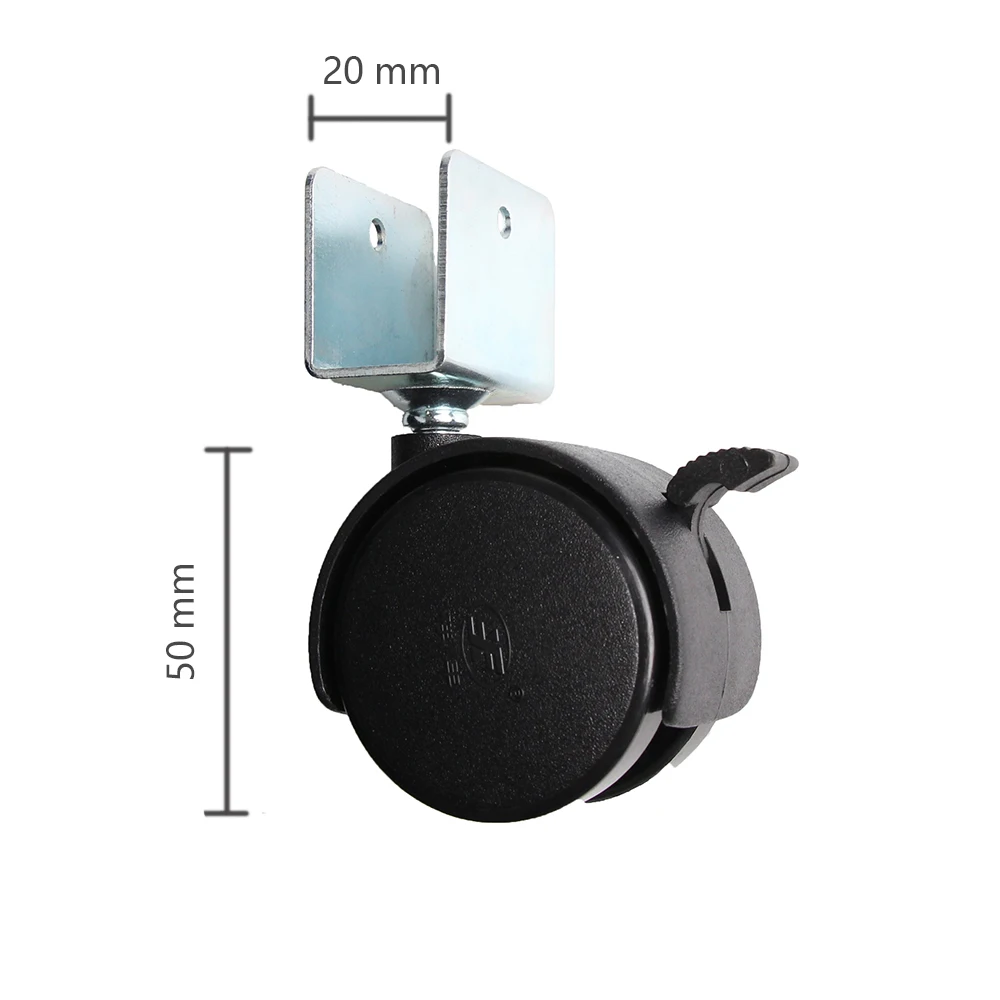 4Pcs 50mm Plastic Caster Repla - Baby Nursery Trolley review and price