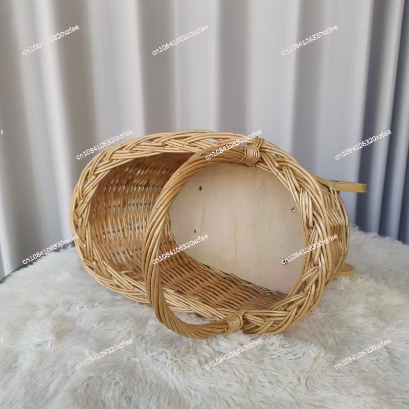 Handwoven Wicker Baby Bassinet - Baby Nursery Trolley review and price