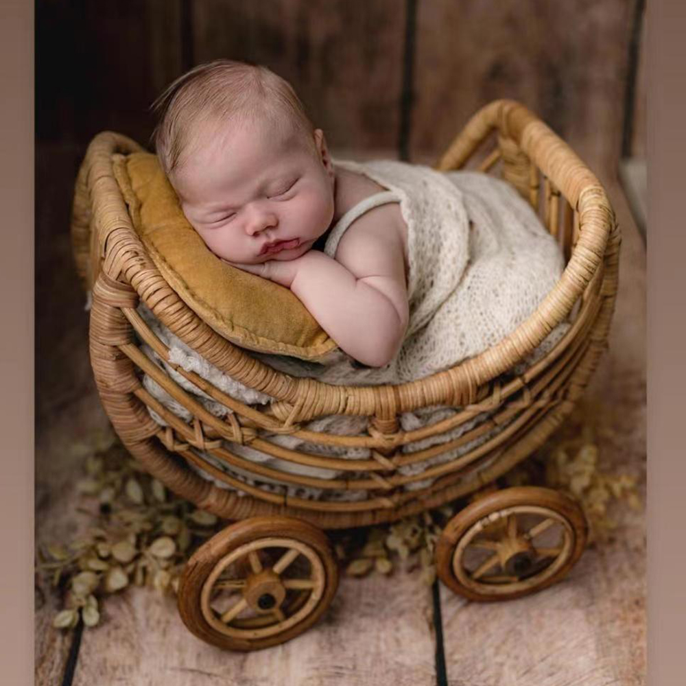 Original Baby Rattan Cart Bask - Baby Nursery Trolley review and price
