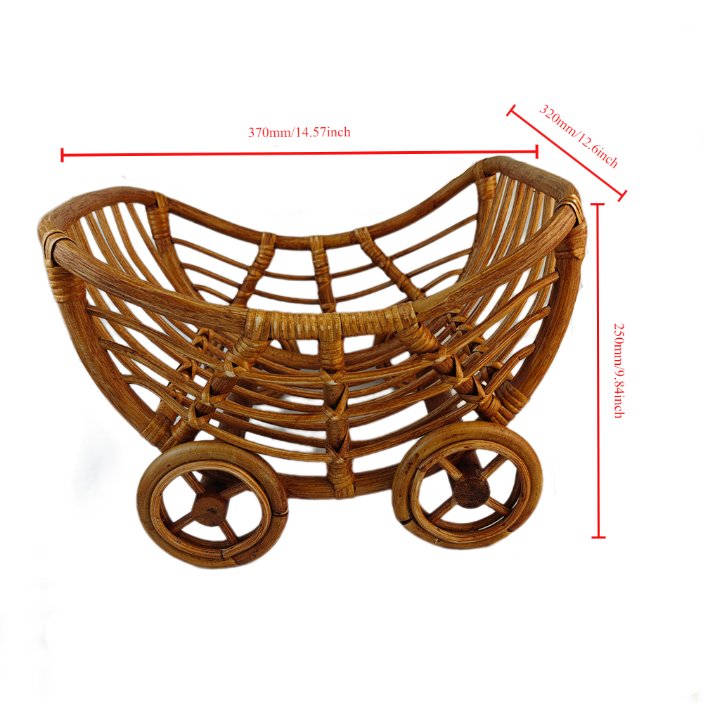 Original Baby Rattan Cart Bask - Baby Nursery Trolley review and price