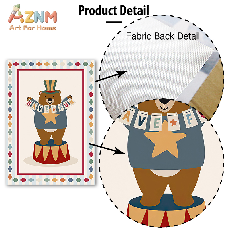Circus Bear Magician Dog Quote - Baby Nursery Quotes review and price