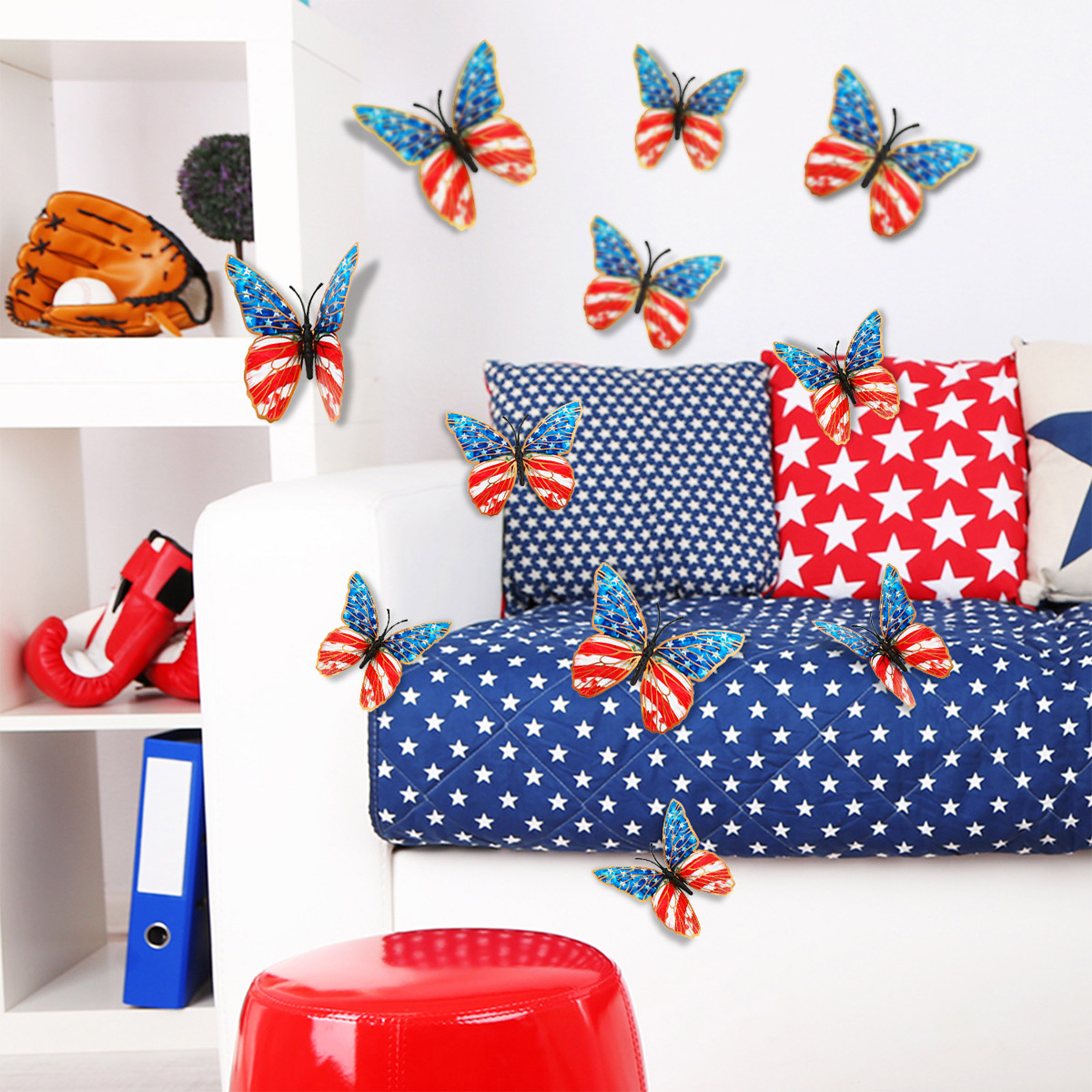 3d Butterfly Wall Stickers Ame - Baby Nursery Wall Stickers review and price