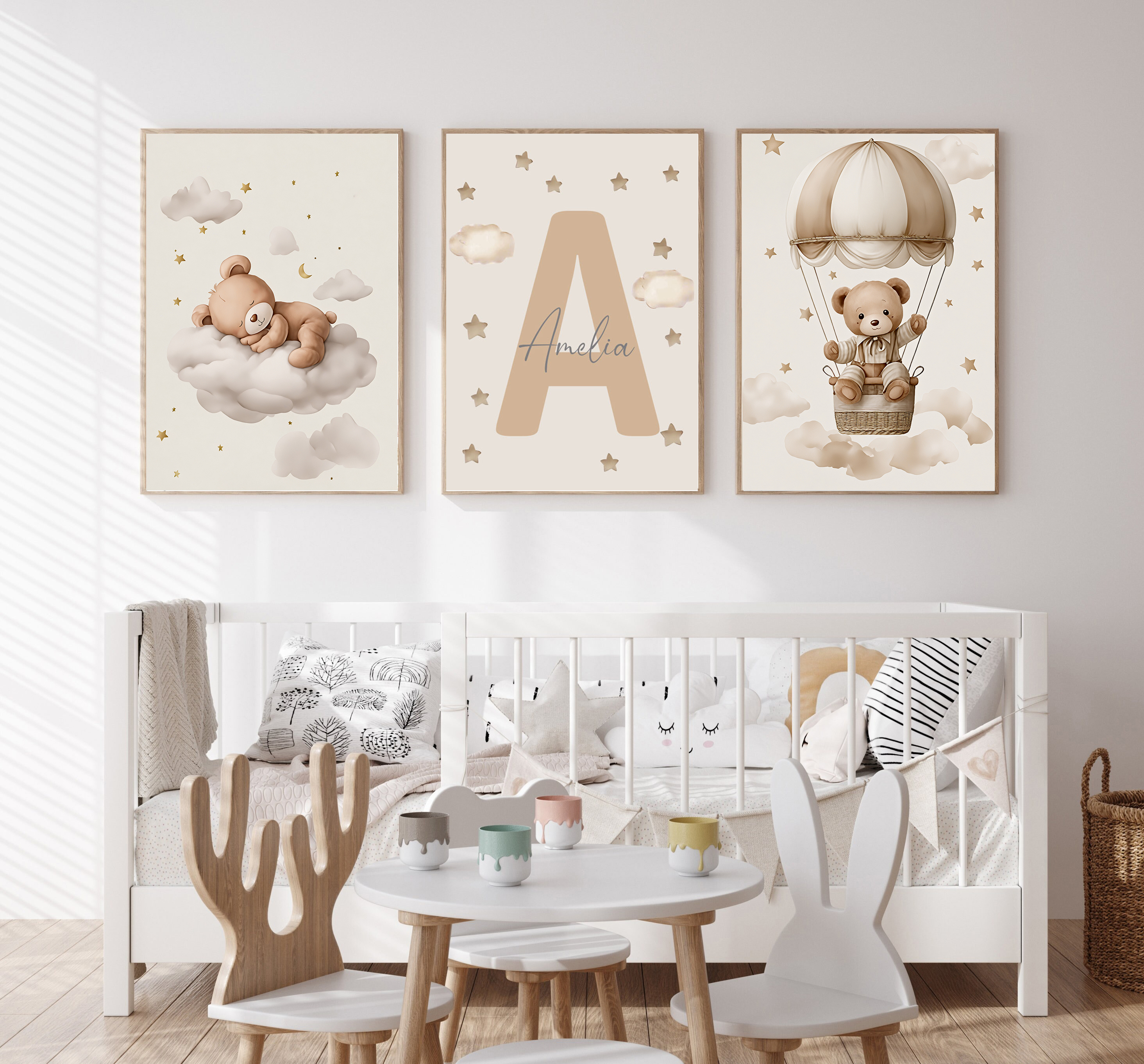3pcs/set Bohemian Teddy Bear A - Baby Nursery Decorations review and price