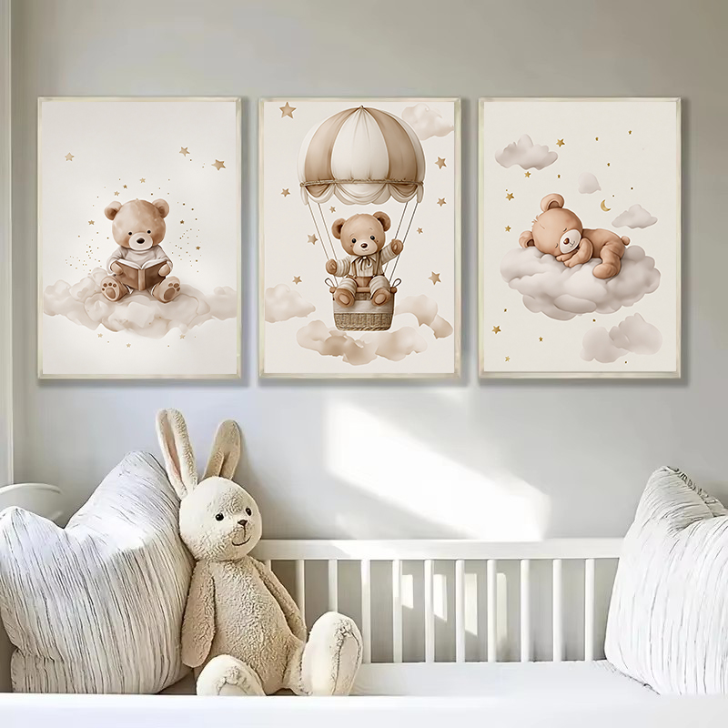 3pcs/set Bohemian Teddy Bear A - Baby Nursery Decorations review and price