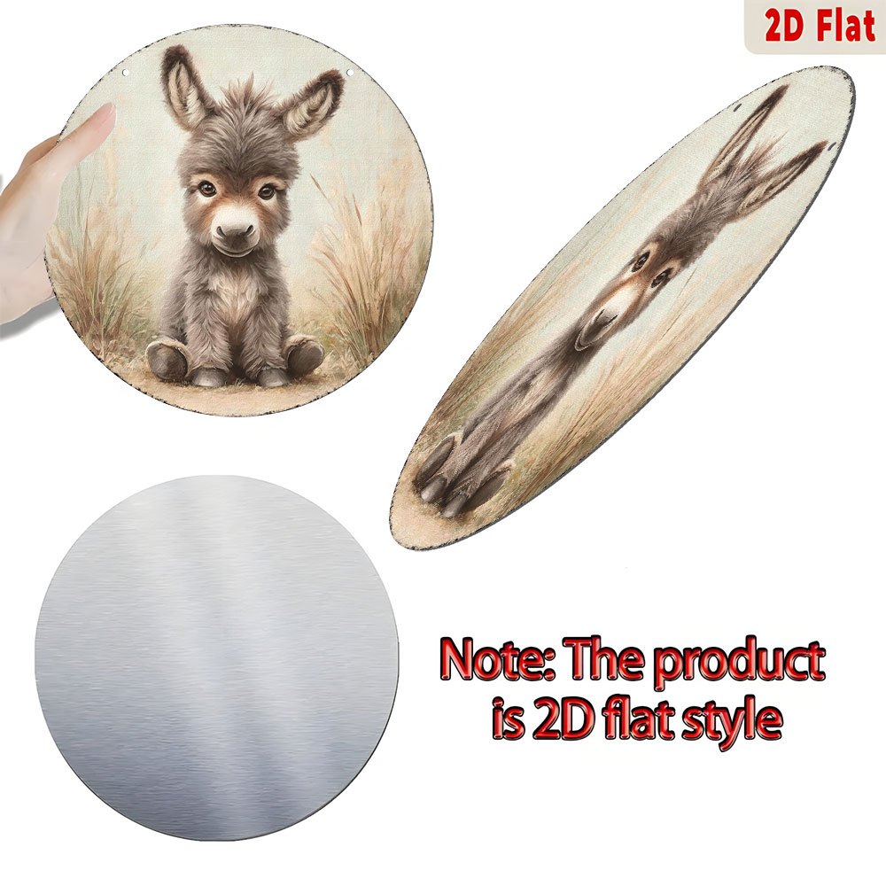 Vintage Baby Donkey Round Meta - Baby Nursery Vintage Decor review and price